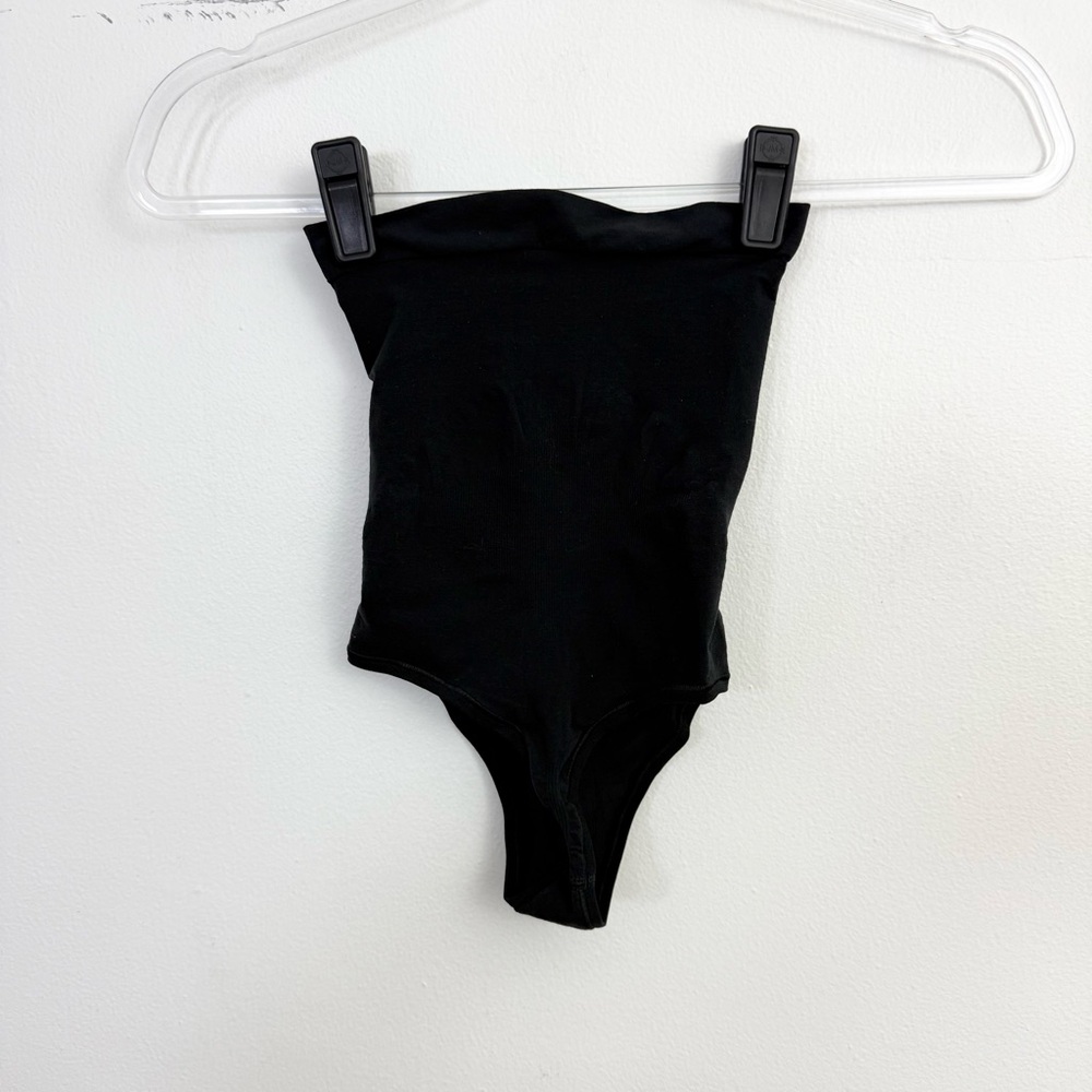 Spanx High Waisted Thong M Black Shapewear NWT - Picture 3 of 7